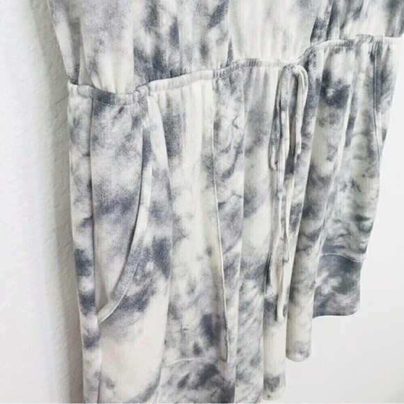 New! Gilli Tie Dye Jersey Short Sleeve Stretchy Comfy Lounging Casual Romper - Picture 9 of 16